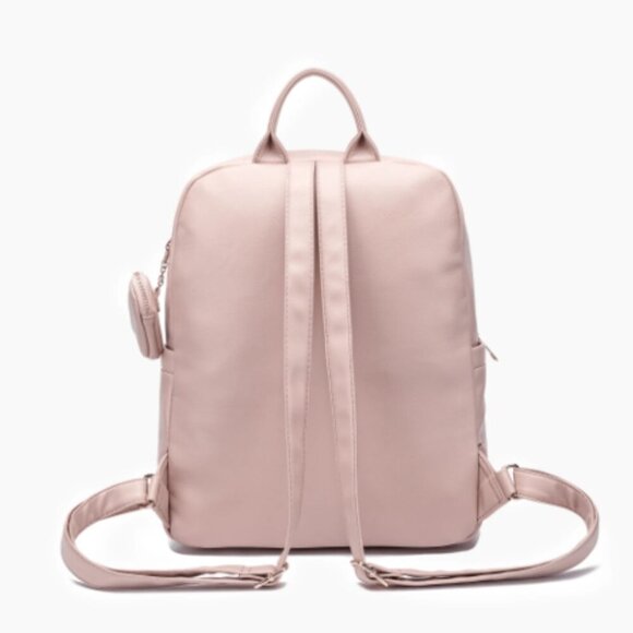 Crush Embossing Heart Quilted Backpack